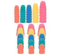 50 Pièces Protège-doigts Antidérapants en Capuchons de Protection | Surface à Relief, Maintien Ferme, Anti-statique, pour Tri et Épluchage Couleur Aléatoire