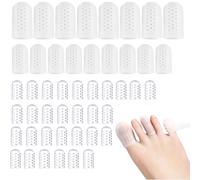 50 Pièces Protege Orteil Silicone,Protège Gros Petit Orteil Silicone,Protection doigt de pied Respirants,Pansement Orteil,pour Soulager Pied la Douleur