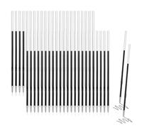 50 Pièces recharge stylo bille recharge legami 0,7 mm Remplacement des Recharges Recharges de Stylo à Bille Gel Recharges Stylos à Encre pour Stylos Rétractables 107 mm de Longueur (Noir)