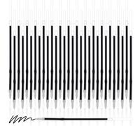 50 Pièces Recharges de Stylo Rétractables 0,7 mm Remplacement des Recharges Recharges de Stylo à Bille Gel Recharges Stylos à Encre pour Stylos Rétractables 107 mm de Longueur (Noir)