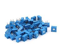 50 pièces résistances fixes supérieures réglage potentiomètre potentiomètre résistances 20K résistances Ohm 3386P Composants consommateurs d'énergie