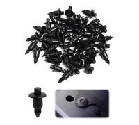 50 Pièces Rivet en Plastique 6mm Vélo Carénage Garniture Panneau Fixations Pinces Remplacement, pour Voiture Moto, Ya-maha, Su-zuki, Ka-wasaki