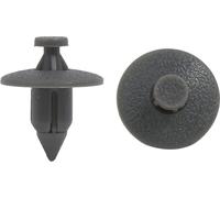 50 Pièces Rivet en Plastique Type-Poussoir Clip de Fixation Pare-Chocs Garde-Boue Gris 8mm pour Voiture