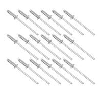 50 Pièces Rivets à Noyau Aveugle en Acier Inoxydable, Tête Bombée | Finition Polie, Pose Seule Face, pour Bricolage, Réparation Auto, Bois et Garniture Métallique