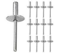 50 Pièces Rivets Aveugles Rivet Pop Aveugle à Tête Bombée en Aluminium Rivets Aveugles en Aluminium avec Grande Bride, pour Tôle, Travail du Bois, Industriel (4,8 * 16 * 16mm)