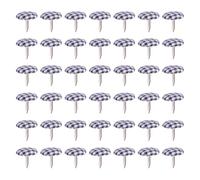 50 Pièces Rivets Créatifs à Deux Pattes Recouverts de Tissu | Fixation Décorative en Métal, Montage Facile, pour Albums, Journaux Faits Main, Paquet et Projets de Bricolage