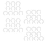 50 Pièces Rondelle de Charnière Blanc, Plastique 9 MM | Cales de Charnière Réglables, Ajustement Indépendant Gauche ou Droite, Pièce Centrale, pour Armoire