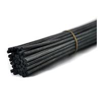 50 Pieces Rotin Roseau Diffuseur de Remplacement bâton (30cm*4mm, Noir)