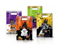 50 Pièces Sac Cadeau Halloween, Pochette Emballage Cadeau Enfant 3 4 5-12 Ans Sac Bonbon Cadeaux Garcon Fille Sachet Bonbons Cadeau Fournitures de Fête Halloween Decoration Goodies Surprise