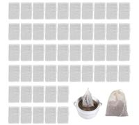50 pièces sacs à épices pour la cuisson 4x6 pouces réutilisables cordon coton sachets de thé vides pochette à épices en maille pour braiser, égoutter, tremper le thé réutilisable