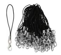50 Pièces Sangle Cordon Téléphone Portable Simple pour Porte-clés Clés,Boucles Charme Téléphone Portable avec Mousqueton,Sangle Téléphone Portable Cordon pour Pendentifs Porte-clés USB