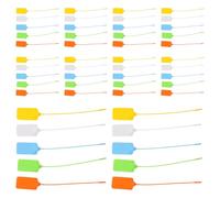 50 Pièces Scellés Plastiques Auto-bloquants, Souples et Lisses | Pp, Mécanisme Anti-effraction, Surface Lisse, Usage de Fermeture Rapide, Lot Pratique pour Repérage et Contrôle