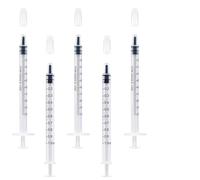50 Pièces Seringues en Plastique 1ml avec Bouchons, Sans Aiguille - Réutilisables pour Mesure de Liquides, Nourriture Animale & Laboratoire(100 Pcs)