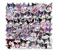 50 pièces/set Autocollants de coque de téléphone Hello chat, autocollants Kuromi, autocollants imperméables, autocollants DIY, autocollants de décoration, autocollants de dessins animés, autocollants 