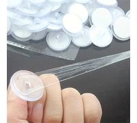 50 pièces/set Crochets transparents au plafond avec adhésif puissant pour un accroché mural sans couture, parfait pour la décoration de la Saint-Valentin, solutions de rangement et d'organisation de l