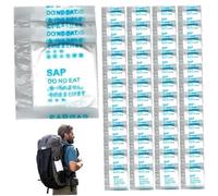 50 pièces solidificateur d'urine et désodorisant absorbant gel de caca poudre de toilette portable avec sac d'emballage soluble dans l'eau gel pipi déchets toilette 'urgence pour le camping