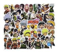 50 pieces Stickers pour décoration des bagages/des chambres-Naruto G