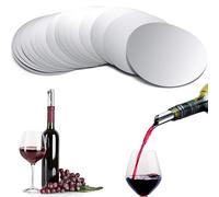 50 Pièces Stop Goutte Vin, Becs Verseurs Vin en Aluminium Réutilisables, Becs Goutte Stop Pour Les Becs Bouteilles de Vin et Bouteille Huile Olive