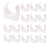 50 Pièces Support de Tube en Plastique Blanc Clip de Fixation U