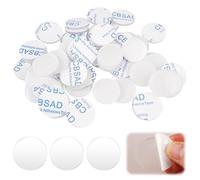 50 Pièces Tampons De Table en Verre, 25 mm x 2 mm Patin Silicone Transparent, Pastille Silicone Adhésive, D'amortisseurs en Caoutchouc Transparent, pour Dessus en Verre Tiroirs Armoires Portes