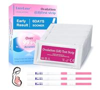 50 Pièces Tests d'Ovulation, Tests D'ovulation et de Fertilité, Tests d'ovulation pour Fertilité Femme, Détection Rapide, Méthode pratique pour mieux comprendre son corps et son cycle