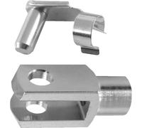 50 pièces tête de fourche 6x12 - M6 avec boulon à ressort ES DIN71752 galvanisé