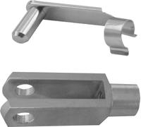 50 pièces - Tête de fourche 6x24 - M6 gauche + boulon à ressort ES DIN71751 galvanisé