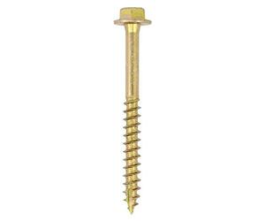 50 Pieces-TIMCO Solo Advanced Hex Head Gold Coach Woodscrews - 8.0 x 40