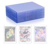 50 Pièces Toploader, Pochette pour Carte Standard Taille 76x101mm, Pochettes Transparentes pour Protection de Cartes, Compatibles avec Cartes Pokemon, Cartes à Collectionner, Carte de Jeu