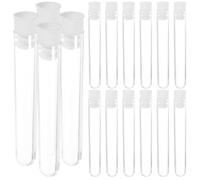 50 Pièces Tube à Essai avec Bouchon 6ml Transparent en Plastique | Ps Clair, Organisation D’échantillons, Usage Fête ou Atelier Créatif, pour Perles et Épices
