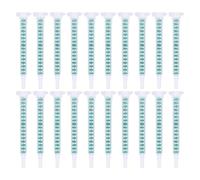 50 Pièces Tube Mélangeur Époxy Ab 16 Sections | Structure Carrée PP, Éléments Internes Dynamiques, Aiguille Luer Lock, Dosage Fluide, Installation Rapide, Nettoyage Réduit