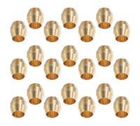 50 Pièces Viroles de Manchon à Compression en Laiton | Assemblage sans Outil, Étanchéité Fiable et Anti-fuite, Usage Atelier, Lignes D'huile et Production