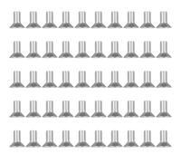 50 pièces Vis à Tête Fraisée Avec Six Pans Creux en Acier Inoxydable M3 Vis à tête fraisée Argent Vis Inox Filetage Complet emboîture hexagonale