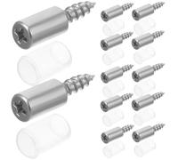 50 Pièces Vis Autotaraudeuse en Fer avec Capuchons Décoratifs | Protection Antirouille, Tête Couverte, Installation Rapide, pour Panneaux de Salle de Bain et Cadres Photo