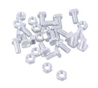50 pièces vis et écrou à effet de serre en aluminium écrou et boulons ensemble d ' accessoires d ' outils pour ensemble d ' assortiment de serre fournitures de construction extérieures