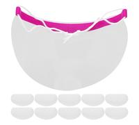 50 Pièces Visière de Protection pour Yeux, Bande Réglable PET | Design Transparent, Bloque les Éclats Lumière, pour Salon et Usage Maison, Maintien Maquillage