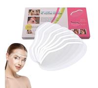 50 Pièces Visière Transparente pour Microblading, Maquillage Permanent, Extensions de Cils, Cataracte des Yeux, Protecteur de Yeux Visage de Douche, Visière Souple Transparente