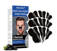 50 Pièzas Patch Point Noir, Patchs Anti-Points Noirs, Patch Nez Point Noir, Patch Point Noir Nez, Nettoyage des pores au charbon actif, élimine les points noirs et les impuretés