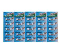 50 PILES EUNICELL AG13 LR44 1.5V Batteries LR 44 A76 357
