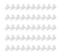 50 Pinces À Ongles Transparentes En Plastique, Clips Auxiliaires De Manucure, Support D'Extension De Nail Art, Accessoires De Manucure