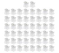 50 Pinces De Cheveux Transparentes, Accessoires De Cheveux Simples Et Polyvalents, Mini-Pliés En Plastique, Outils De Coiffure.
