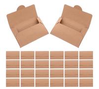 50 Pochettes en Papier Kraft pour Cartes Standard, Protège cartes de Crédit et de Visite, Couleur Kraft Naturel, Format 9x6 Cm, Rangement Sécurisé pour Hôtel, Bureau