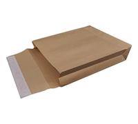50 Pochettes KRAFT ARMÉ avec soufflet de 7 cm 26 x 33 cm 135 g kraft renforcé Brun auto adhésive sac A4 soufflet de 70mm 260 x 330 mm armé brun enveloppe pochette expédition solide indéchirable