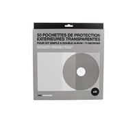 50 Pochettes vinyle de protection extérieures transparentes