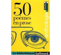 50 poèmes en prose - Collectif - Gallimard - Poche - Scolaire / Universitaire