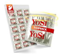 50 préservatifs de la marque YOSI « Topmix » - largeur de 53 mm - Préservatifs mixtes (10x côtelés/10x ultra fin/10x banane/10x fraise/10x raisin) - Préservatifs - 50 pièces (1 x 50 pièces)