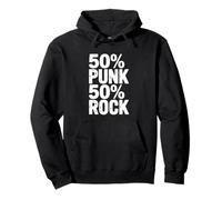 50% Punk 50% Rock Attitude pour Les Amateurs de Musique Sweat à Capuche