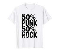 50% Punk 50% Rock Attitude pour Les Amateurs de Musique T-Shirt