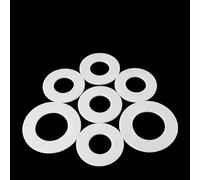 50 rondelles plates en PTFE M3 à M45 - Joints d'étanchéité haute performance for manomètres et raccords de conduites d'eau(16x7x2mm)