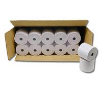 50 Rouleaux de recharge pour calculatrices et caisses enregistreuses à impression NON THERMIQUE papier 1 feuile électrique bobine Blanc 57 x 70 x 12 mm Bobine Comptable 57x70 Afn7 60g